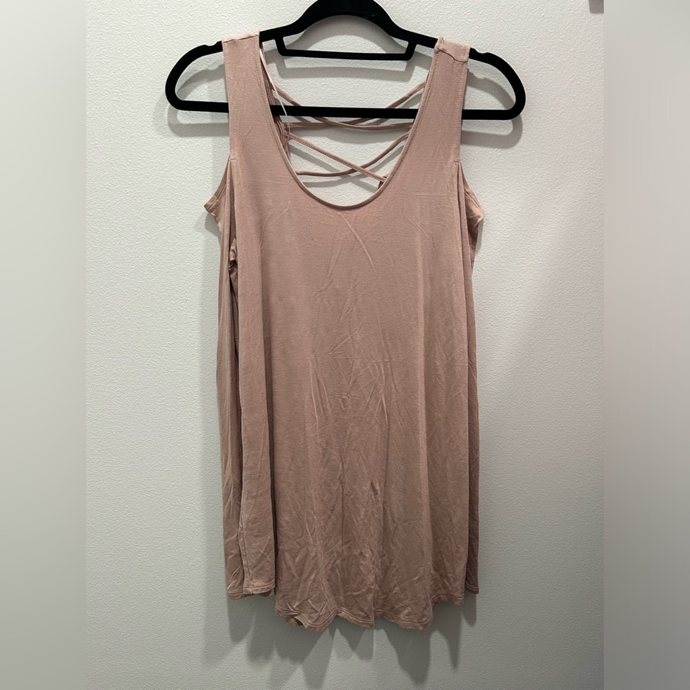 Long sleeve cold shoulder top